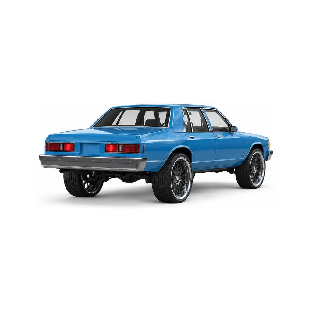 Impaler LX-style donk, three-quarter - AI-assisted GTA 6 visual reconstruction by Grind Coast