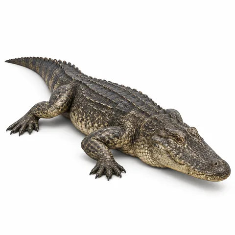 American alligator, three-quarter - AI-assisted GTA 6 visual reconstruction by Grind Coast