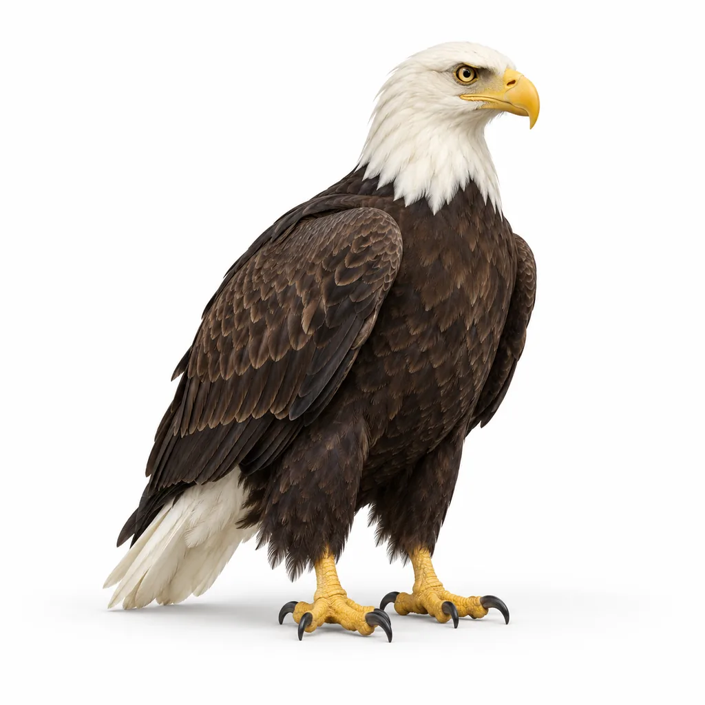 Aigle, trois-quarts - étude visuelle animalière de Grind Coast