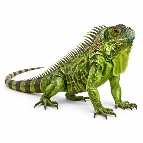 Green iguana, three-quarter - AI-assisted GTA 6 visual reconstruction by Grind Coast