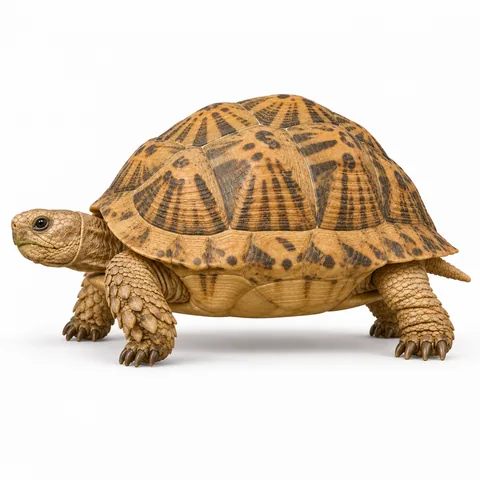 Tortuga terrestre, perfil izquierdo - estudio visual de fauna de Grind Coast