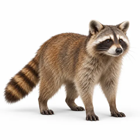 Raccoon, three-quarter - AI-assisted GTA 6 visual reconstruction by Grind Coast