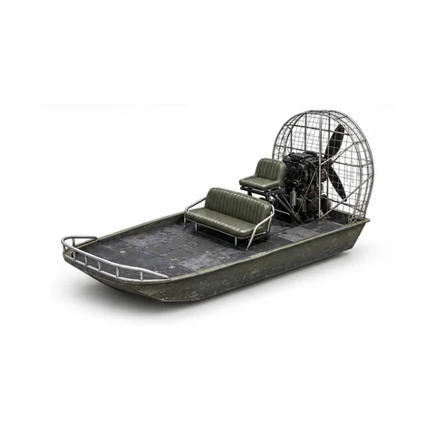 Airboat 09 — Grassrivers study, three-quarter — fan-made GTA 6 visual reconstruction by Grind Coast