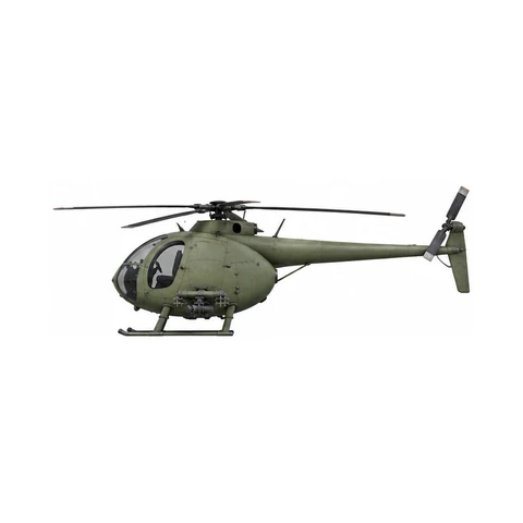 Buzzard Attack Chopper, profile · facing left — fan-made GTA 6 visual reconstruction by Grind Coast