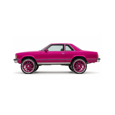 Donk rosa estilo M-100, perfil izquierdo - estudio visual de GTA 6 de Grind Coast
