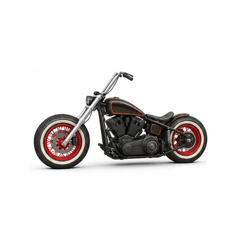 Chopper de doble faro, perfil izquierdo - estudio visual de GTA 6 de Grind Coast