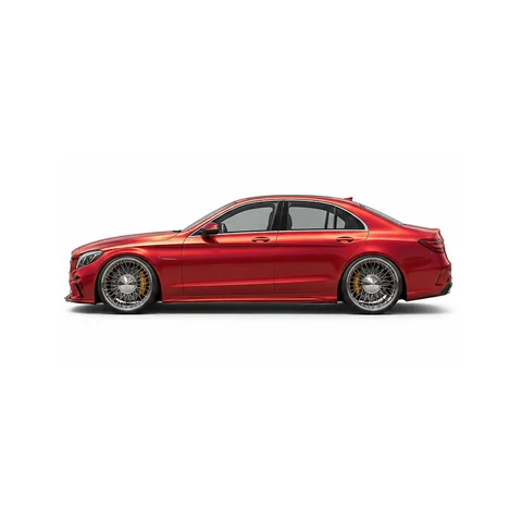 Sedán Benefactor rojo, perfil izquierdo - estudio visual de GTA 6 de Grind Coast