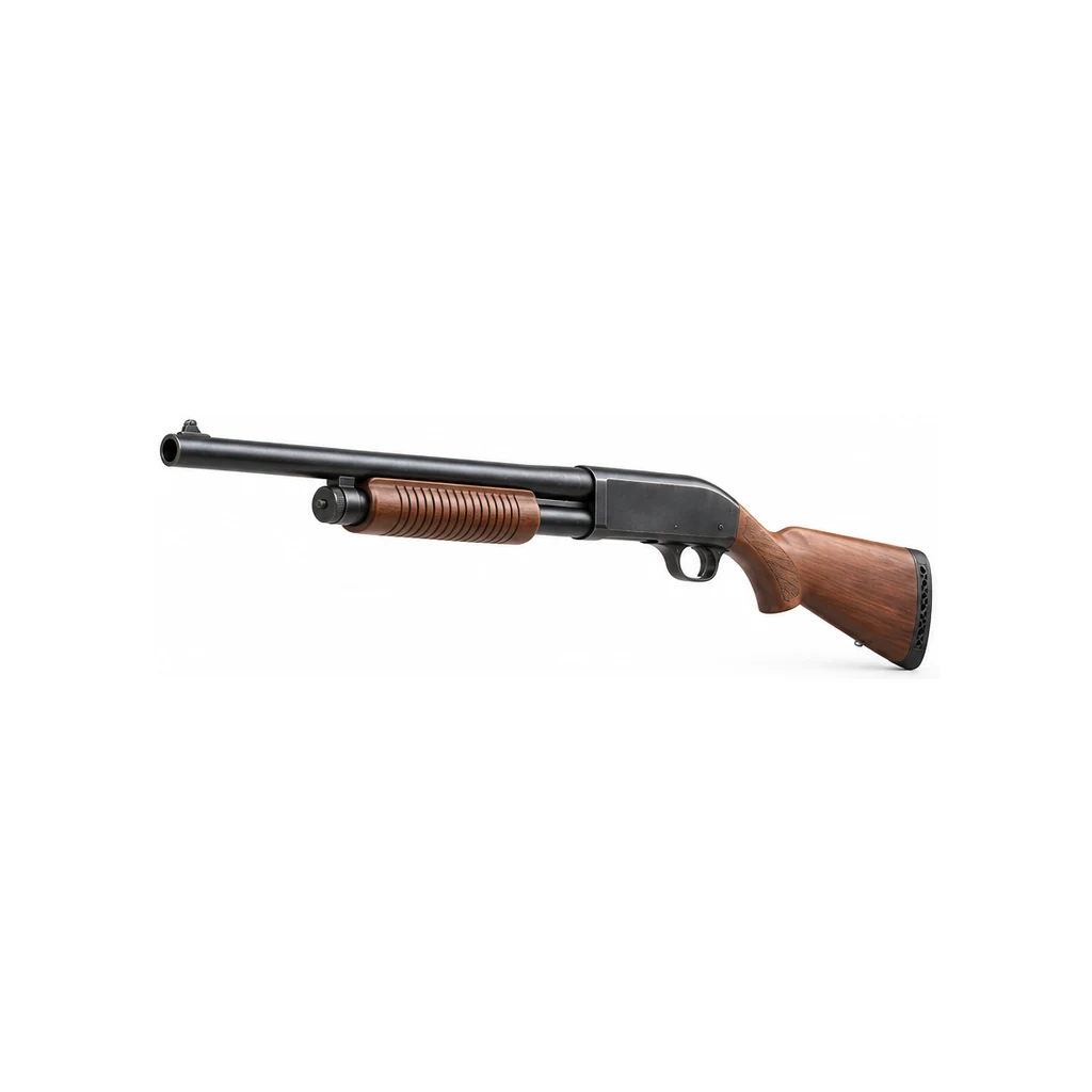 Moreland 850 shotgun, three-quarter — fan-made GTA 6 visual reconstruction by Grind Coast